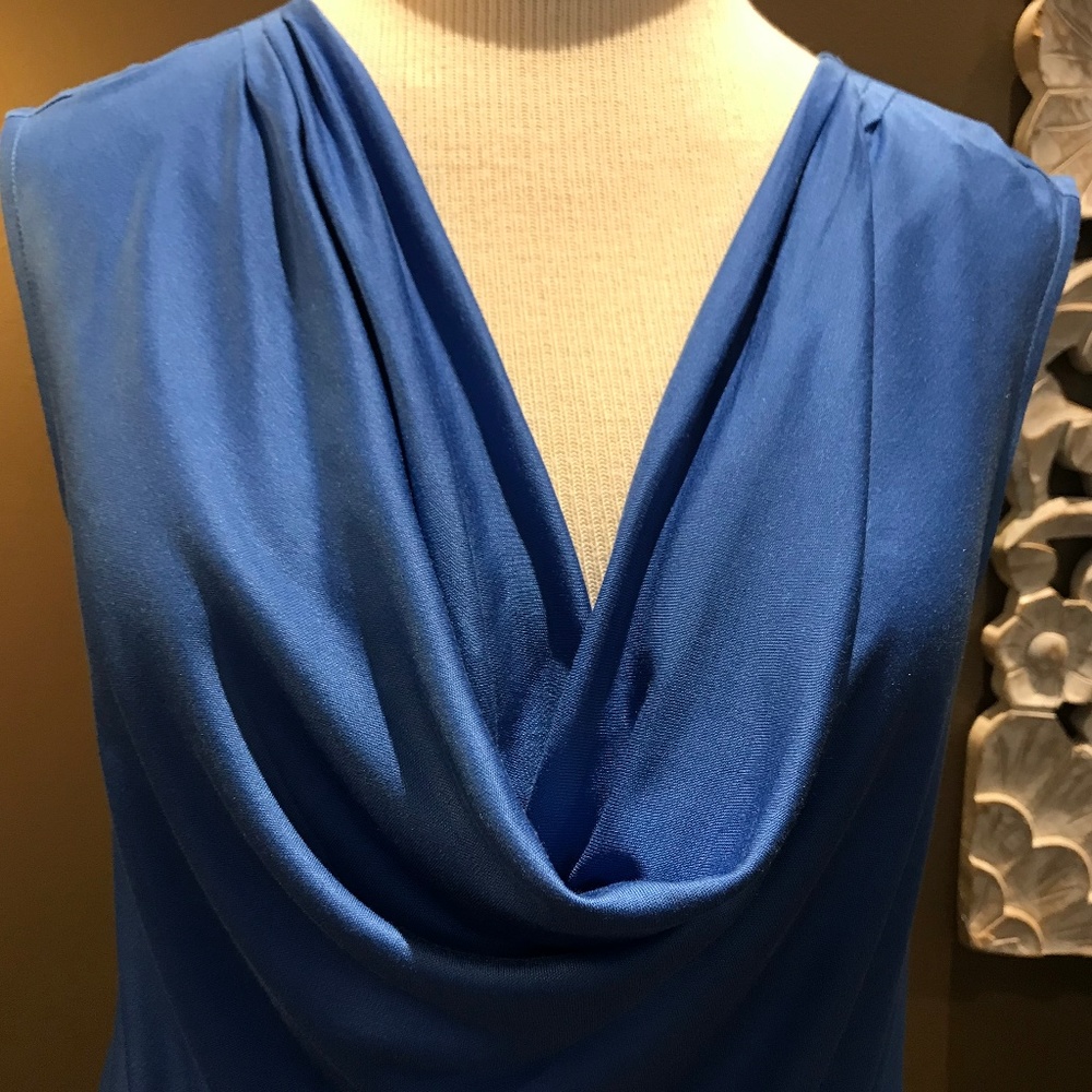 NWT White House Black Market Drape Neck Shell Top